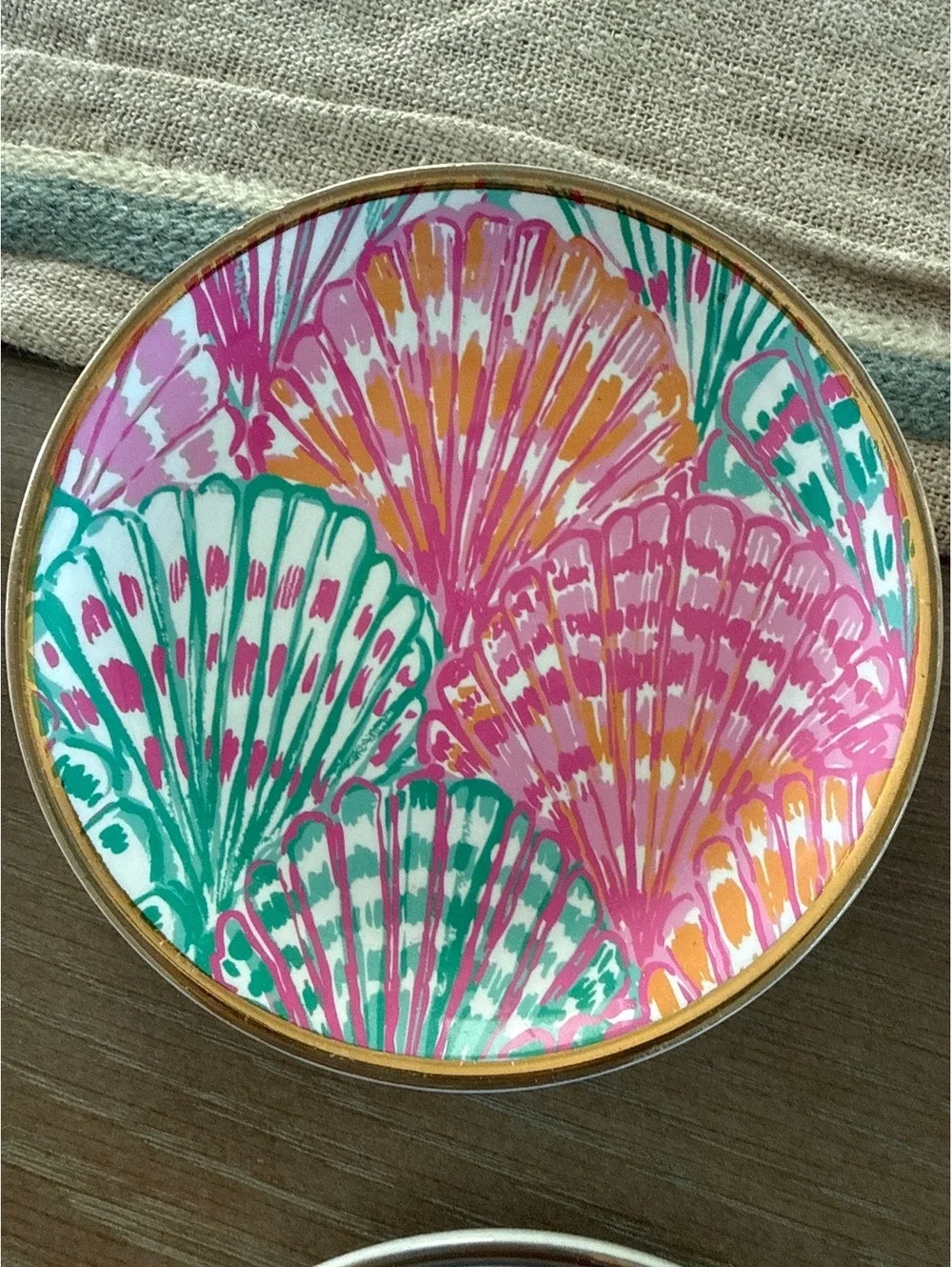 Lilly Pulitzer Set of 4 Ceramic Coasters with Decorative Box